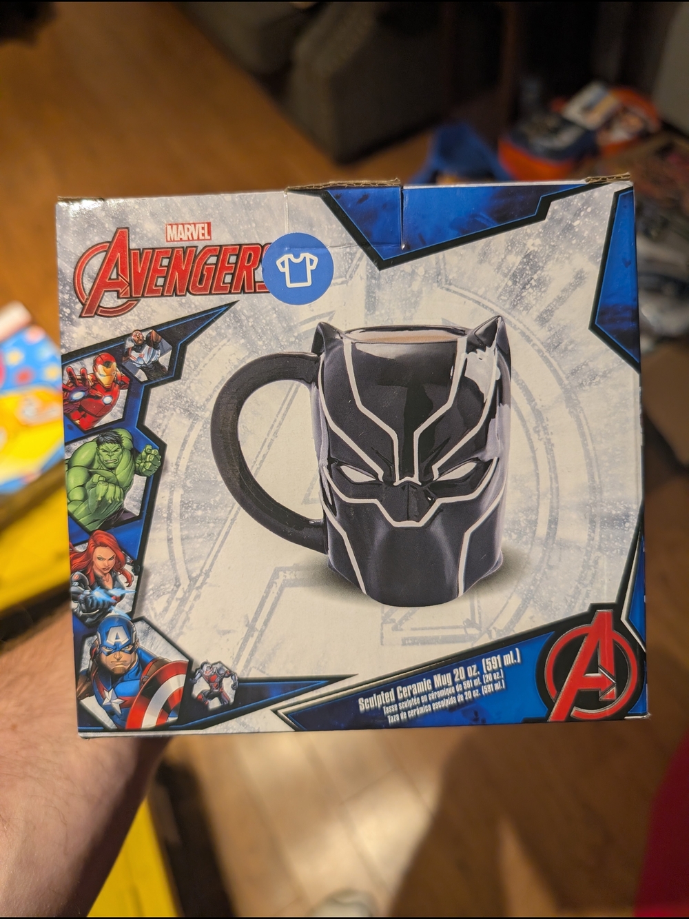 Marvel Black Panther Sculpted Mug - Black & Silver